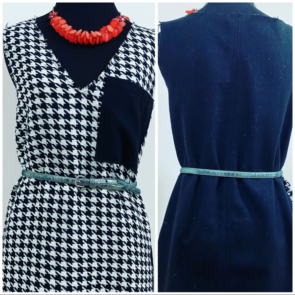 Winter Black & White Dress Size Small. Houndstooth